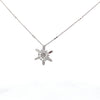 14k White Gold 1.38ct White Diamond Snowflake Pendant