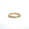 14k Yellow Gold .90ct Diamond Half Eternity Ring