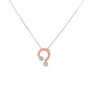 18k Rose Gold .34ct White Diamond Necklace
