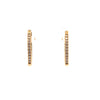 14k Yellow Gold .78ct White Diamond Earrings