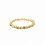 14k Yellow Gold .04ct Yellow Diamond Ring