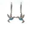 Larimar Hummingbird Earrings
