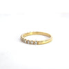 14k Yellow Gold .48ct Diamond Half Eternity Ring