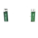 8.61ct Green Tourmaline .31ct Diamond Earrings
