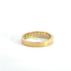 14k Yellow Gold .60ct Diamond Half Eternity Ring