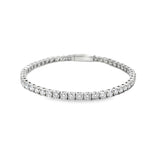 Platinum 7.0ct Lab Diamond Bracelet