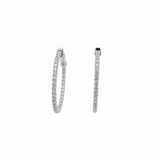 14k White Gold 1.00ct Diamond Earrings