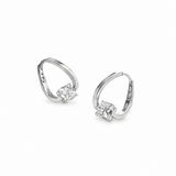 14k White Gold 1.85ct Lab Diamond Earrings