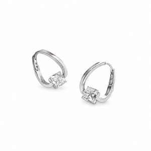 14k White Gold 1.85ct Lab Diamond Earrings