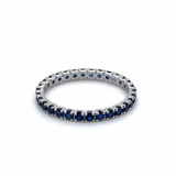 14k White Gold 1.00ct Sapphire Ring