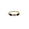 14k Yellow Gold .08ct Diamond and .39ct Onyx Ring