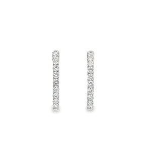 Platinum 5.0ct Lab Diamond Earrings