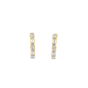 10k Yellow Gold 2.05ct Lab Diamond Earrings