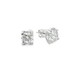 Platinum 3.10ct Lab Diamond Earrings