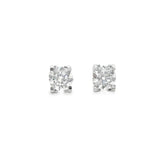 Platinum 3.10ct Lab Diamond Earrings