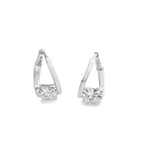 14k White Gold 1.85ct Lab Diamond Earrings