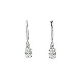10k White Gold 1.75ct Lab Diamond Earrings