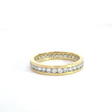 14k Yellow Gold Diamond Eternity Ring