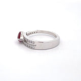 Sterling Silver .83ct Ruby Ring