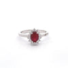 Sterling Silver .68ct Ruby Ring
