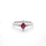 Sterling Silver .40ct Ruby Ring