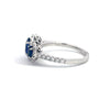 .43ct Diamond and 1.45ct Sapphire Ring