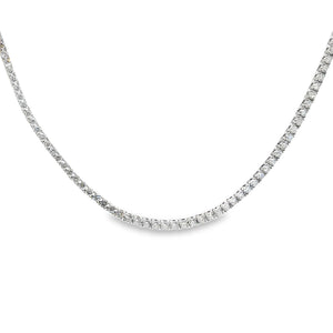 10k White Gold 9.95ct Lab Diamond Necklace