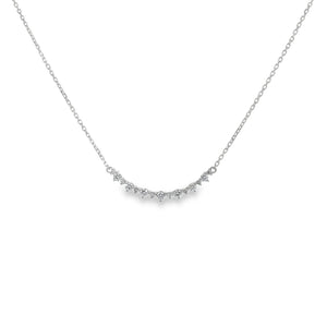 14k White Gold .40ct Lab Diamond Necklace