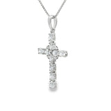 Platinum 1.75ct Diamond Cross Pendant