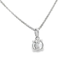 14k White Gold 1.05ct Lab Diamond Pendant