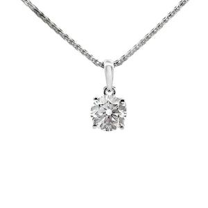 Platinum 1.15ct Lab Diamond Pendant