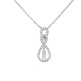 White Gold .40ct Diamond Cross Pendant