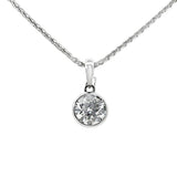 Platinum 1.05ct Lab Diamond Pendant
