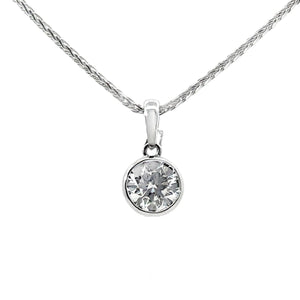 Platinum 1.05ct Lab Diamond Pendant