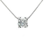 Platinum 2.05ct Lab Diamond Pendant