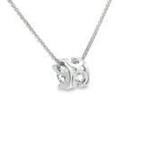 Platinum 2.05ct Lab Diamond Pendant