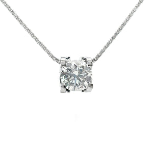 Platinum 2.05ct Lab Diamond Pendant