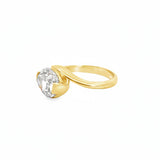 14k Yellow Gold 5.40ct Diamond Ring
