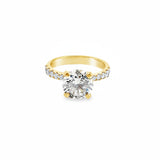 14k Yellow Gold 3.50ct Diamond Ring