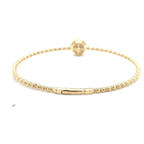 14k Yellow Gold .01ct Diamond Bangle