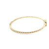 14k Yellow Gold .01ct Diamond Bangle