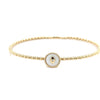 14k Yellow Gold .01ct Diamond Bangle