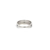 14k White Gold .12ct Diamond Enamel Ring