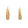 18k Yellow Gold .85ctWhite Diamond Earrings