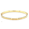 14k Yellow Gold 4.01ct Diamond Bangle