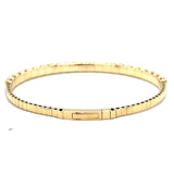 14k Yellow Gold 4.01ct Diamond Bangle