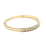 14k Yellow Gold 4.01ct Diamond Bangle