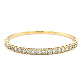 14k Yellow Gold 4.01ct Diamond Bangle