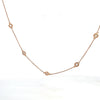 Stunning 18” 14k Rose Gold Diamond Necklace