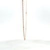 Gorgeous 18” 14k Rose Gold Diamond Necklace